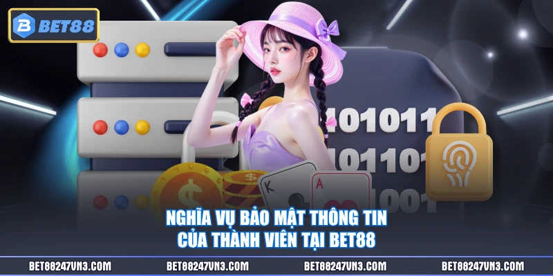 Nghĩa vụ bảo mật thông tin của thành viên tại BET88