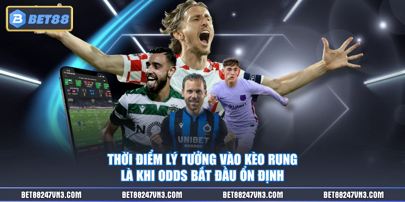 Thời điểm lý tưởng vào kèo rung là khi odds bắt đầu ổn định